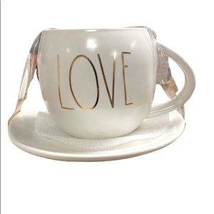 Rae Dunn “Love” Teacup and plate